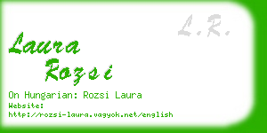 laura rozsi business card
